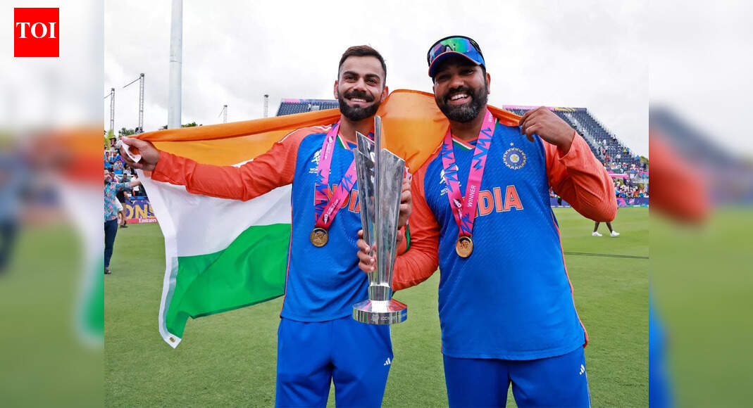 toisports's tweet card. Cricket News: The BCCI is planning a meeting with selectors and team management to discuss Rohit Sharma and Virat Kohli's future, focusing on the 2027 ODI World Cup