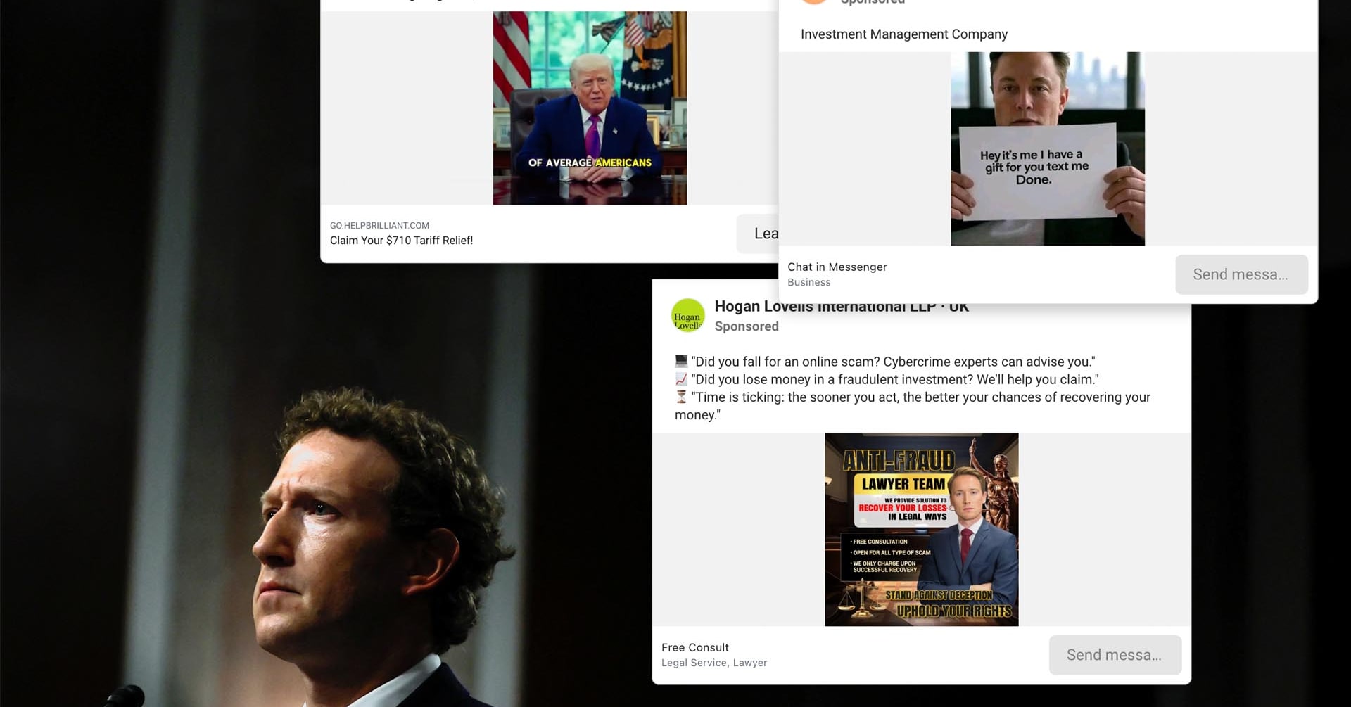 Clintonshaw88's tweet card. Meta projected 10% of its 2024 revenue would come from ads for scams and banned goods, and it internally estimates that its platforms show users 15 billion scam ads a day, company documents show.