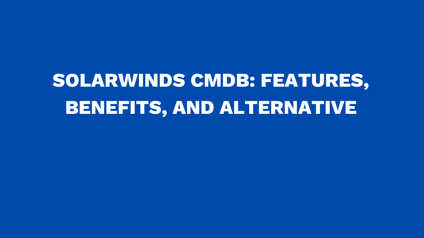 VirimaTech's tweet card. Explore Solarwinds CMDB with insights into its key features, benefits, and the best alternative options to help you manage and streamline your IT assets.