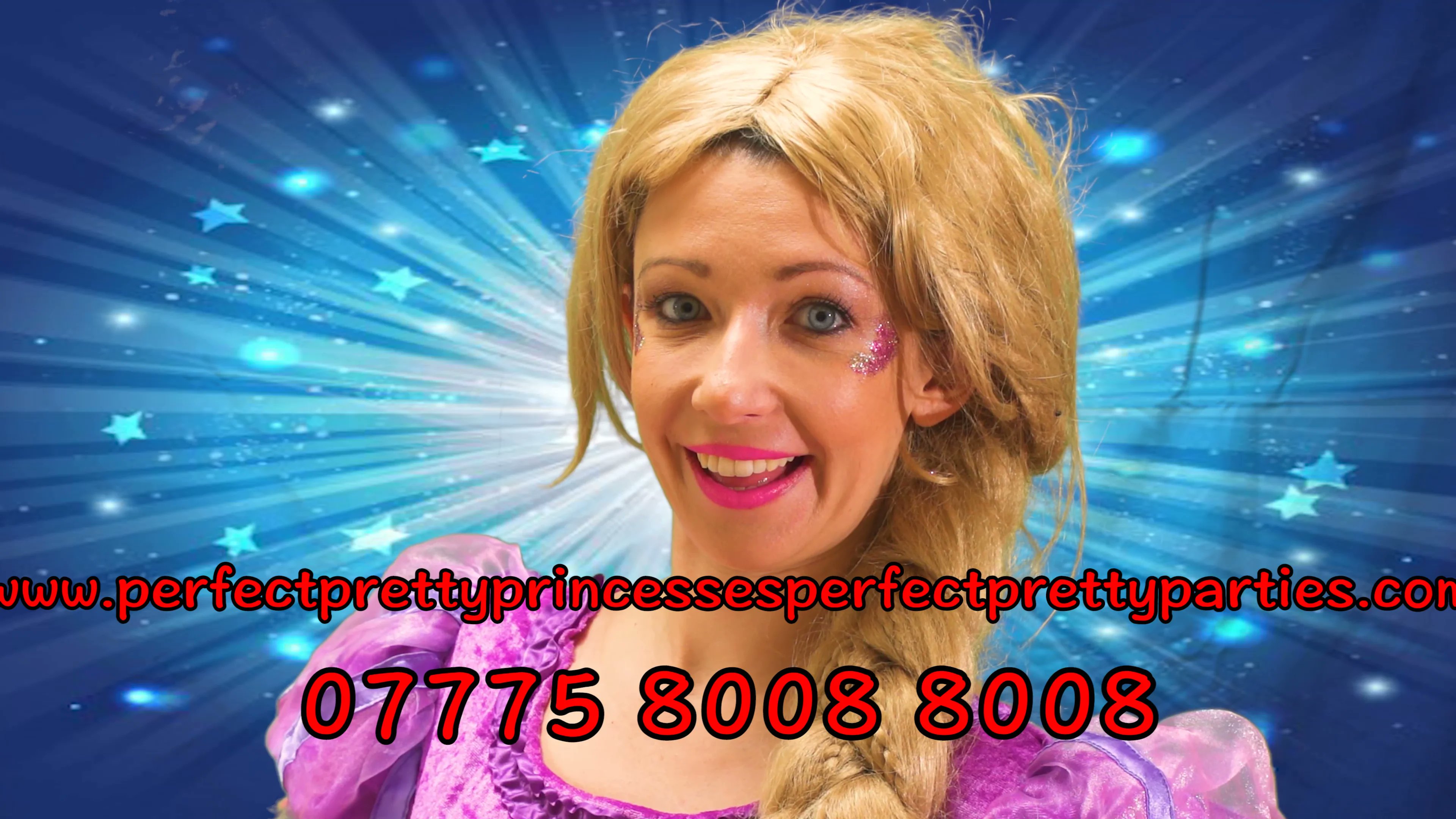 Plested's tweet card. Clare Plested: Princess Partay!