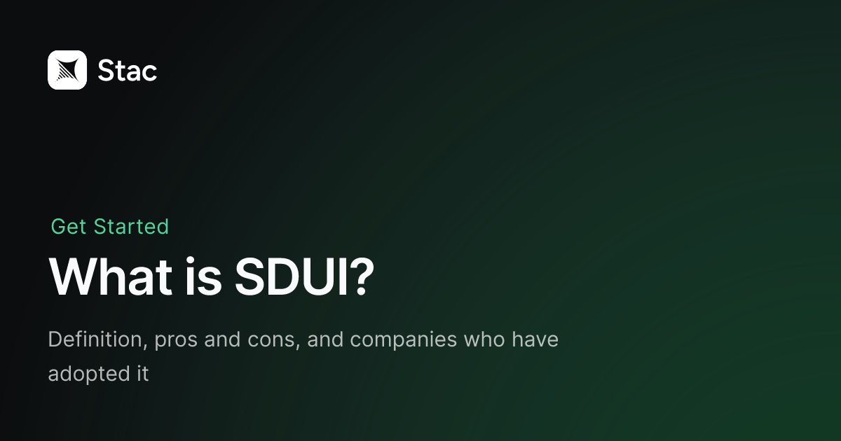 stac_dev's tweet card. Definition, pros and cons, and companies who have adopted it