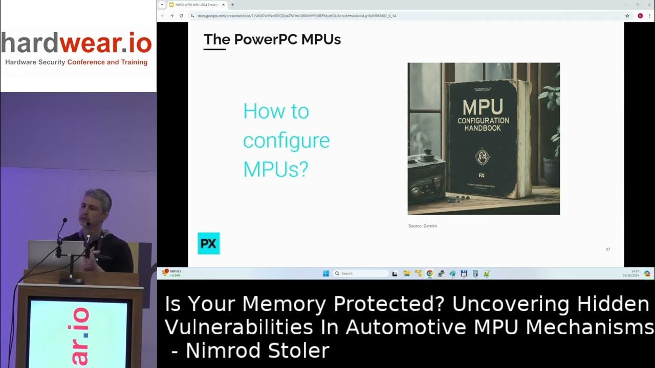 hardwear_io's tweet card. Hardwear.io NL 2024: Is Your Memory Protected? Uncovering Vul In...