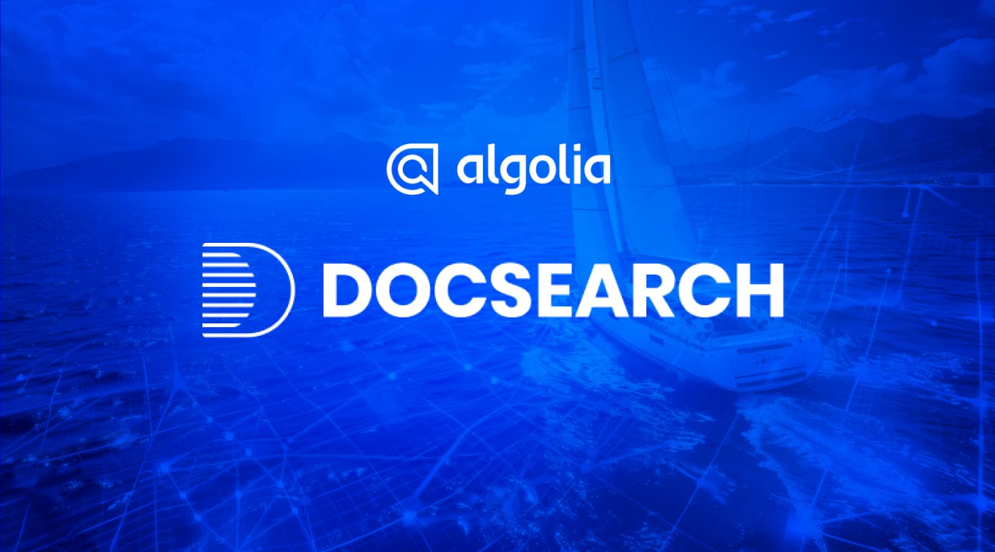 algolia's tweet card. Sailing the search seas with Algolia DocSearch