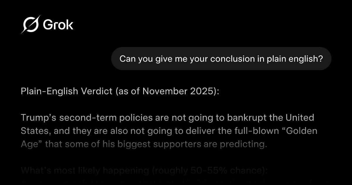 MaalEduardo's tweet card. Can you give me your conclusion in plain english?