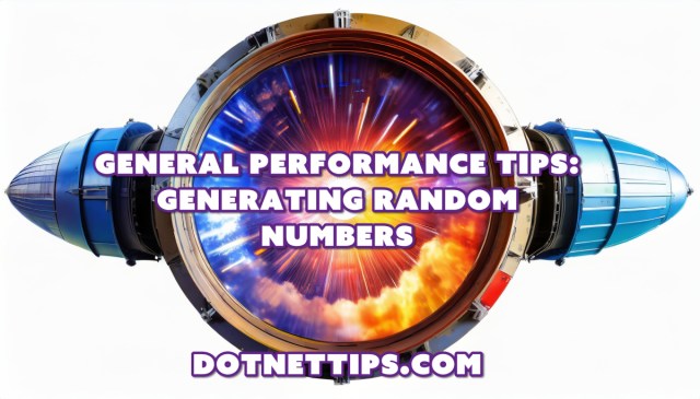 realDotNetDave's tweet card. .NET’s Random type has been a popular choice for generating random numbers. However, using RandomNumberGenerator for this purpose can result in a six-fold performance improvement, as shown in…