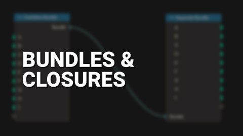 JacquesLucke's tweet card. Introducing bundles and closures in Geometry Nodes in Blender 5.0.