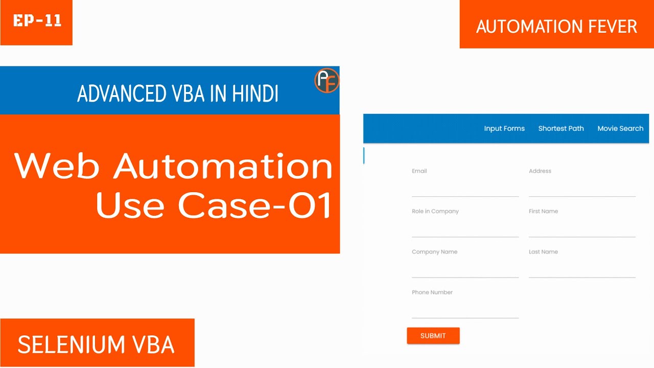 AutomationFever's tweet card. Web Automation Practice Task-01 | VBA Selenium | Advanced VBA in Hindi