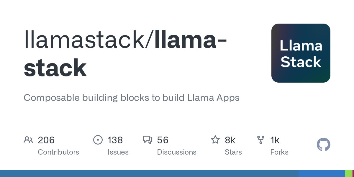 calventis_ai's tweet card. Composable building blocks to build Llama Apps. Contribute to llamastack/llama-stack development by creating an account on GitHub.
