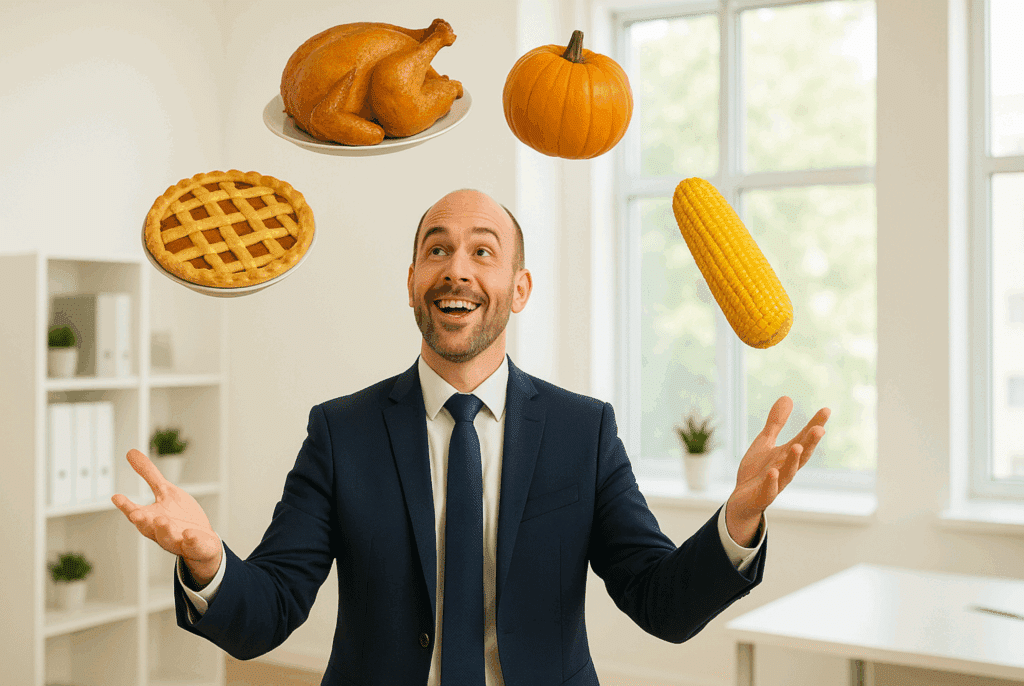 AccountingComp2's tweet card. Simple Thanksgiving tips that help busy business owners enjoy the holiday while keeping work organized and stress low.