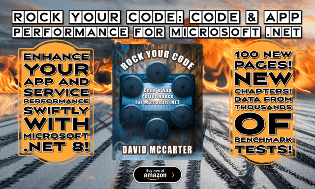 realDotNetDave's tweet card. “Rock Your Code: Code & App Performance for Microsoft .NET” is a comprehensive guide that emphasizes the importance of optimizing code performance for enhanced user experience and b…