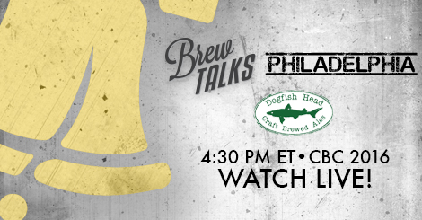 Brewbound's tweet card. The livestream of Brew Talks CBC Philadelphia 2016 starts at 4:30 PMEastern Time on 5/4/2016