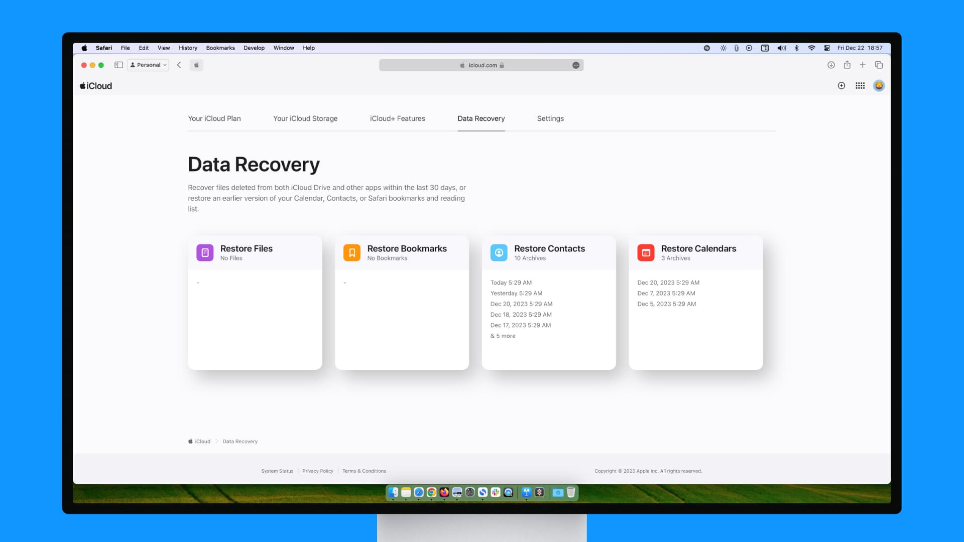 iDownloadBlog's tweet card. Learn how to use iCloud Web to recover your deleted contacts, bookmarks, calendar events, reminders, photos, emails, and files.