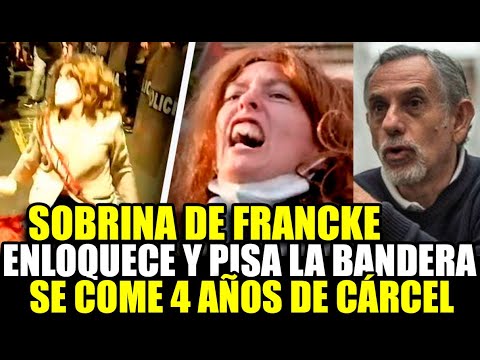 Marysab21270585's tweet card. ¡RIDÍCULA! SOBRINA DE PEDRO FRANCKE HIZO SU SHOW Y PISÓ LA BANDERA...