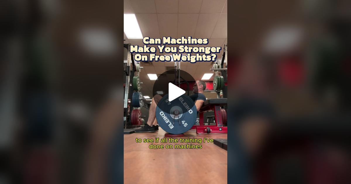 SeanHyson's tweet card. I tested myself on barbell hip thrusts to see if years of doing the machine version made any difference. . The short answer is that it's made me stronger than ever on barbell hip thrusts, even...