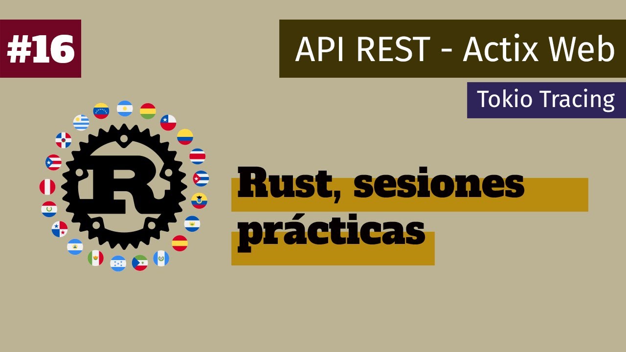 robertohuertasm's tweet card. 16. API REST con Actix Web | Tokio Tracing | Sesiones prácticas