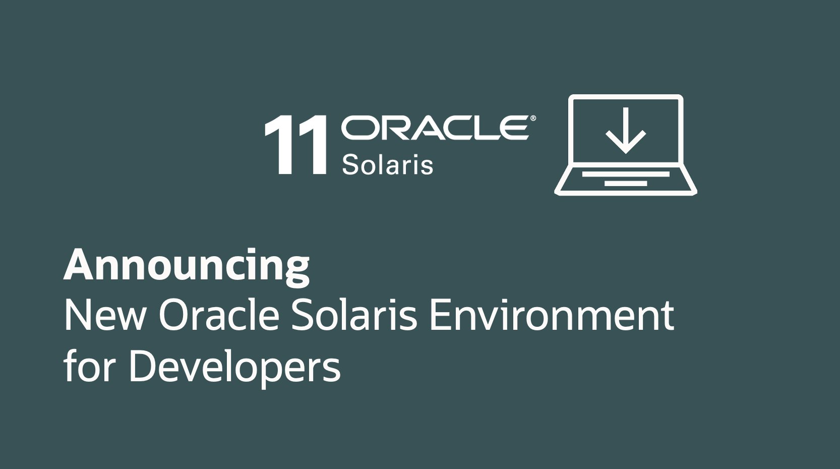 marcel_jomasoft's tweet card. Announcing a new Oracle Solaris Common Build Environment (CBE) for use for development and non-production use.