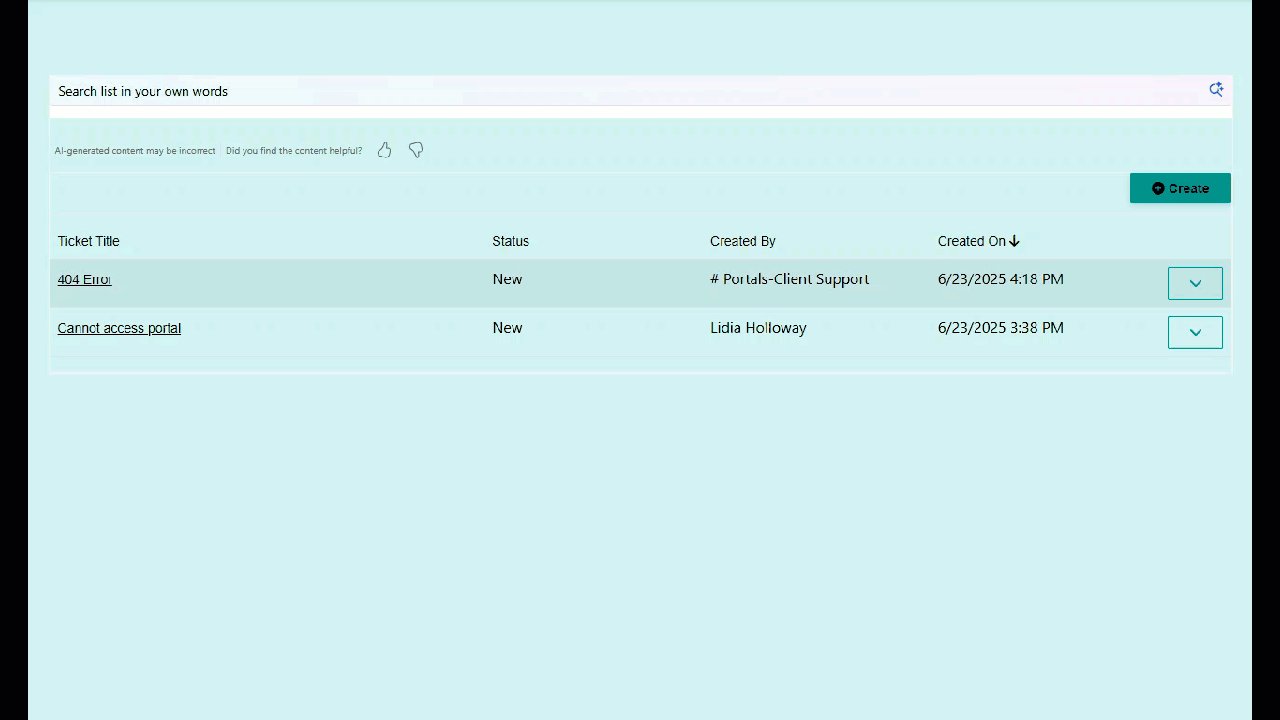 fewlines4biju's tweet card. Learn how to display Dataverse data in Power Pages using a list, with full CRUD access through views, permissions, and list action settings.