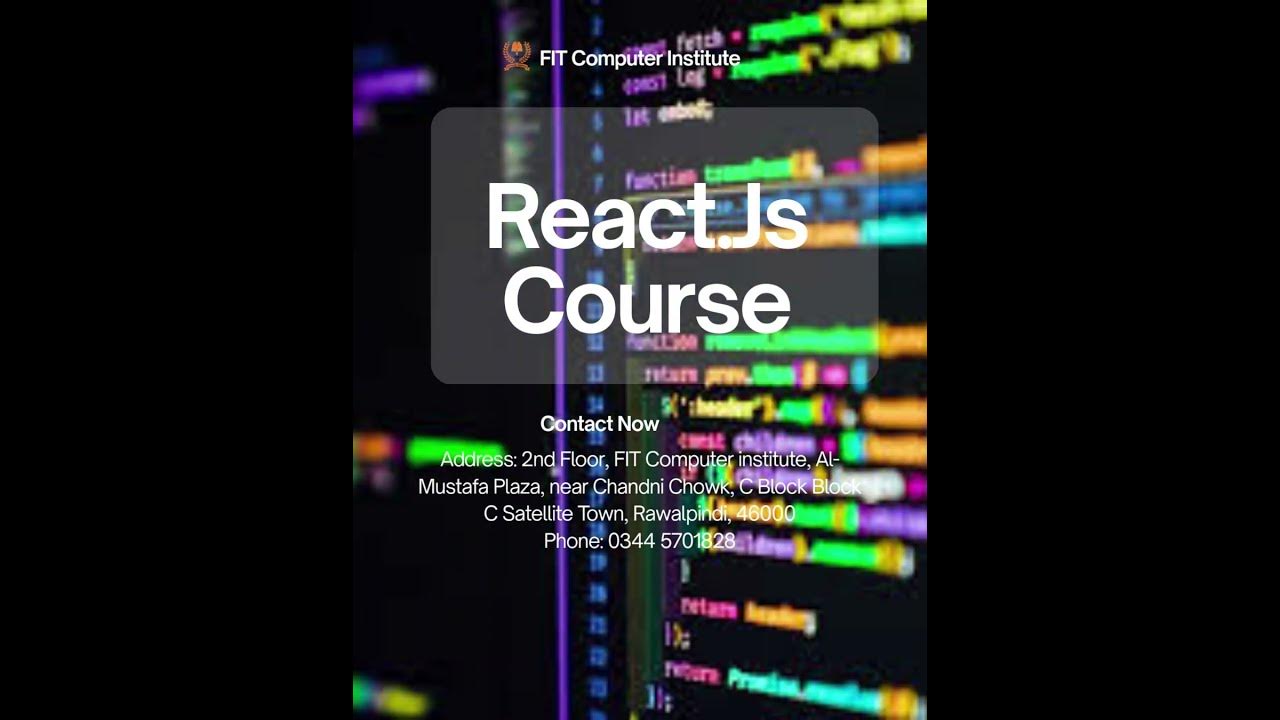 FitComputer's tweet card. React .Js Course In Rawalpindi & Islamabad