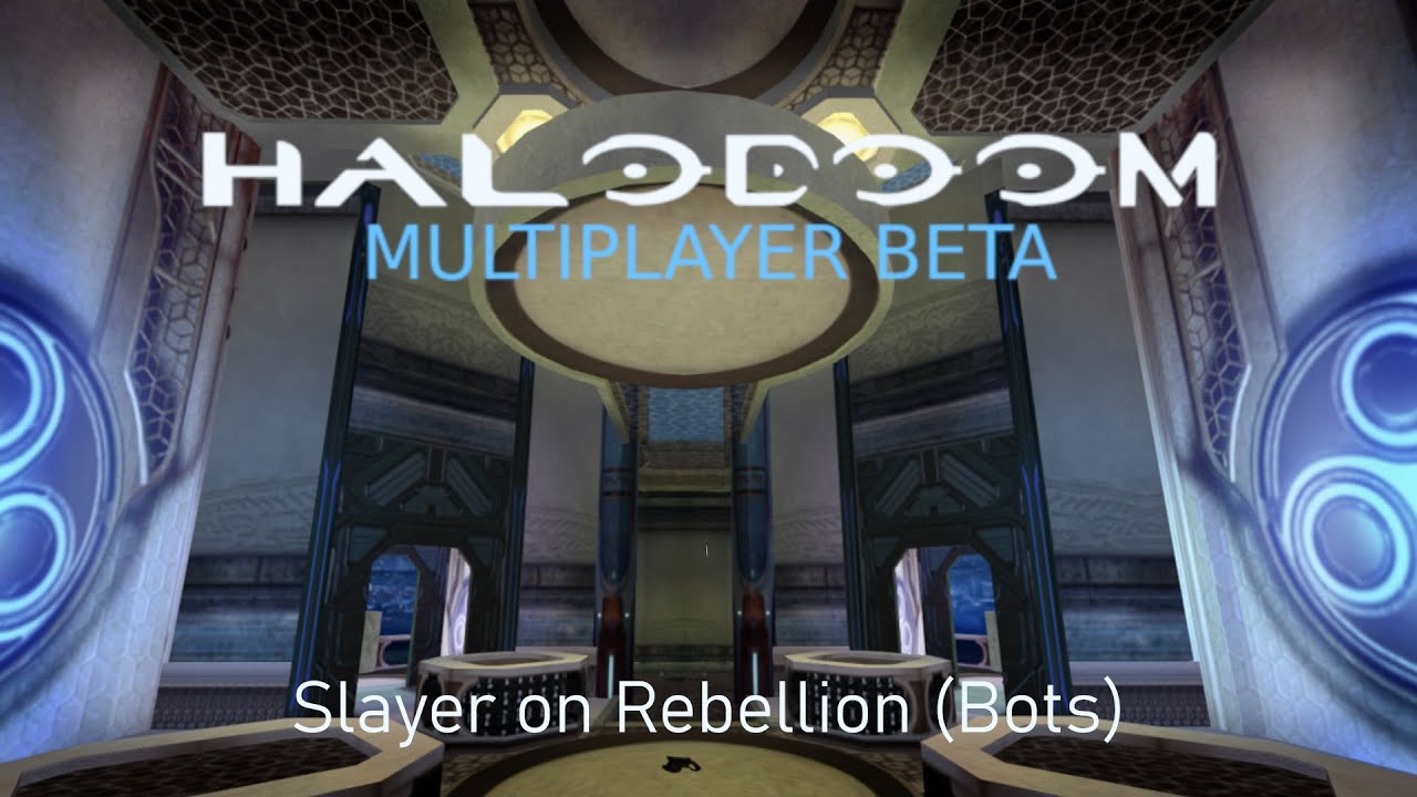 HalodoomGame's tweet card. Halodoom Playtest - Slayer on Rebellion (Bots)