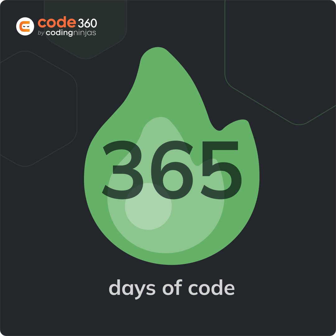 BVenkatesh14041's tweet card. I just hit a 365-day coding streak on Naukri Code 360! 🚀 Join me in challenging yourself to learn, grow, and transform your skills. Let's code and conquer together! #CodingStreak #365daysofcode...