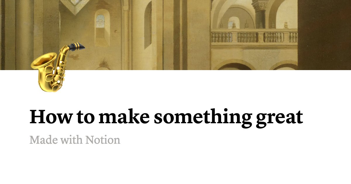 ryolu_'s tweet card. In the pantheon of creative endeavors—be it product design, art, architecture, software, or some hybrid creature of the mind—true greatness emerges not from any single stroke of genius, but from a...