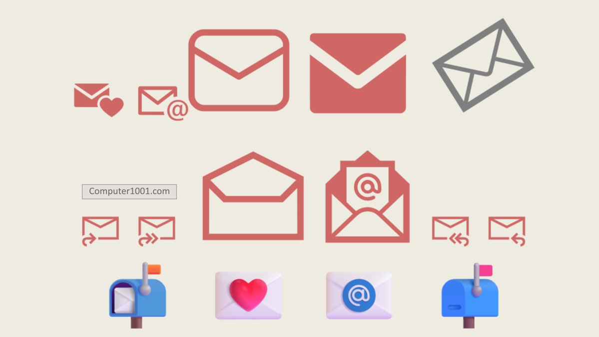 Computer1001's tweet card. Tutorial ini berisi 6 cara membuat simbol surat dan email di Word, Excel, PowerPoint; termasuk simbol amplop, kotak pos, dan lain-lain. Cara-cara ini bisa digun