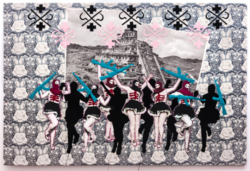 visual4wareness's tweet card. (Procession in Colonized Territory, 2013, Archival pigment prints, fabric, felt, thread, 36 x 54 inches. By Elektra KB) Elektra KB - BRAVIN LEE GALLERY - Opening Next Wednesday, May 22, 6-8pm...