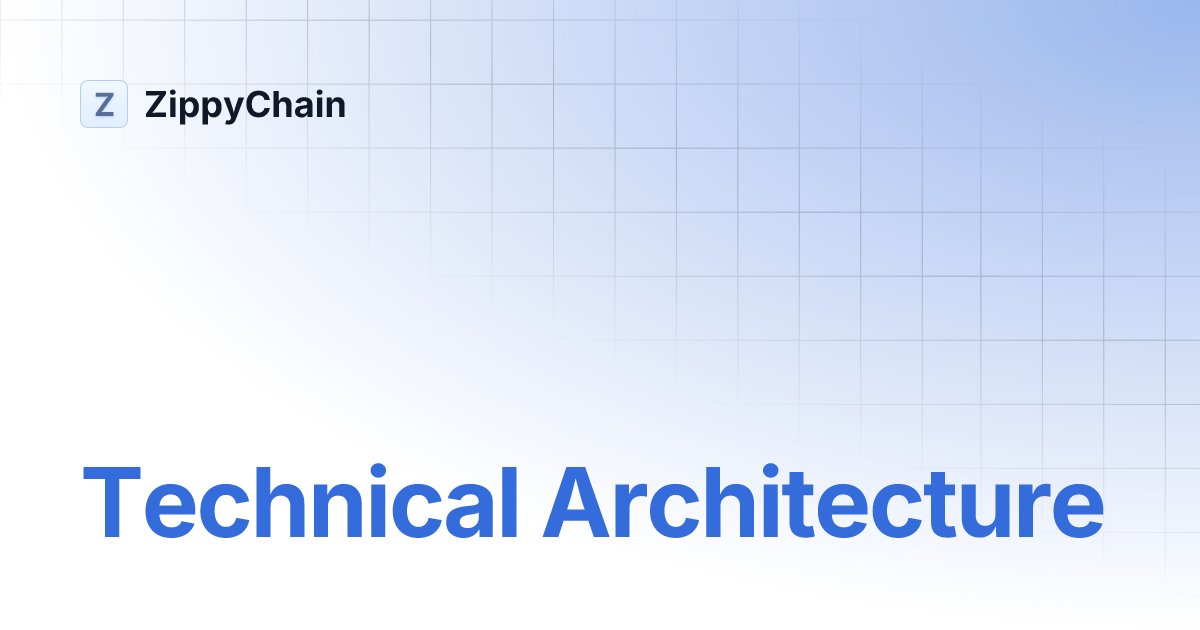 Almighty301001's tweet card. Technical Architecture | ZippyChain