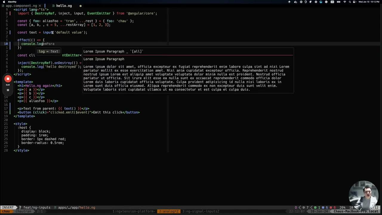 Nartc1410's tweet card. AnalogJs inputs output support