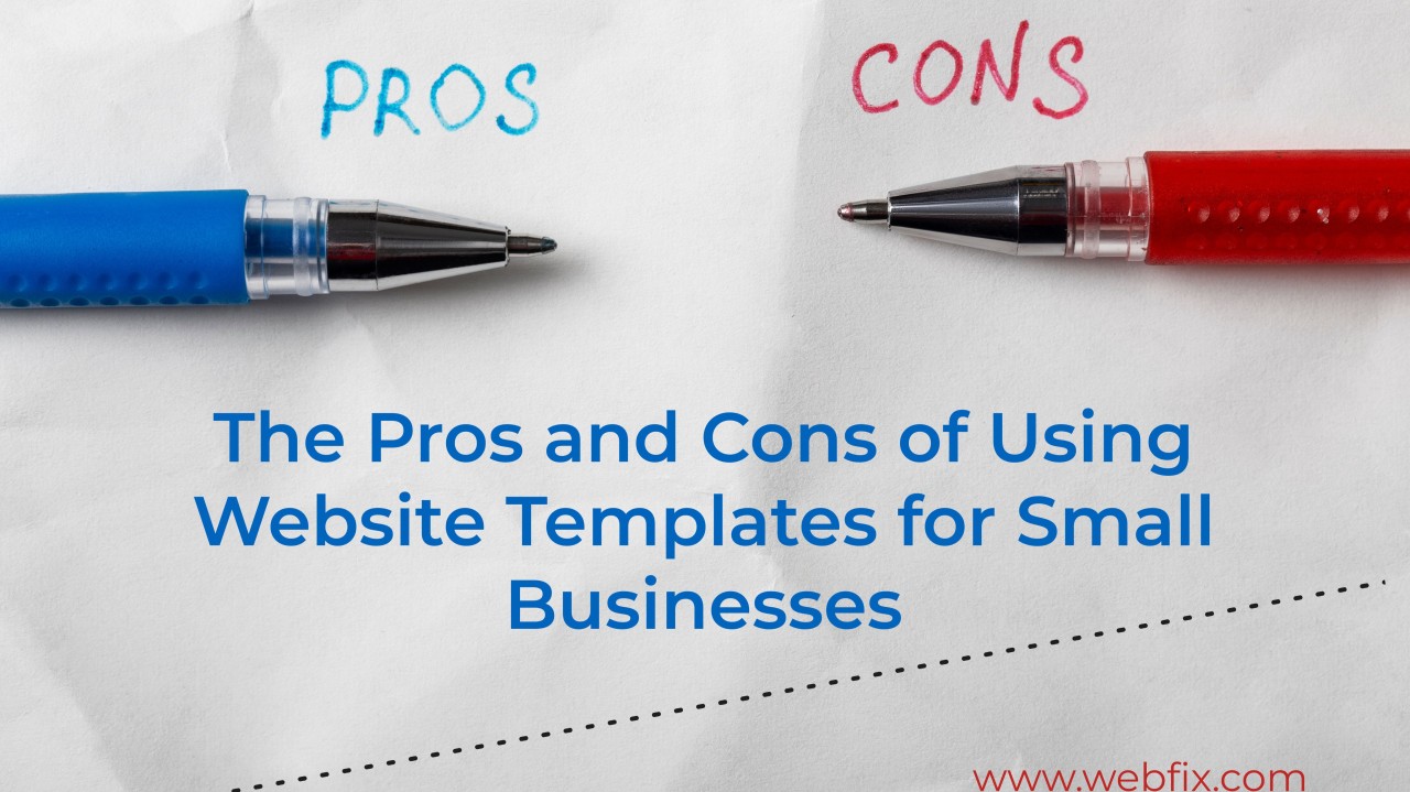 Webfixinc's tweet card. Small businesses often need help choosing between custom and template websites when building a digital presence. Both options offer distinct advantages and drawbacks, depending on the business's...