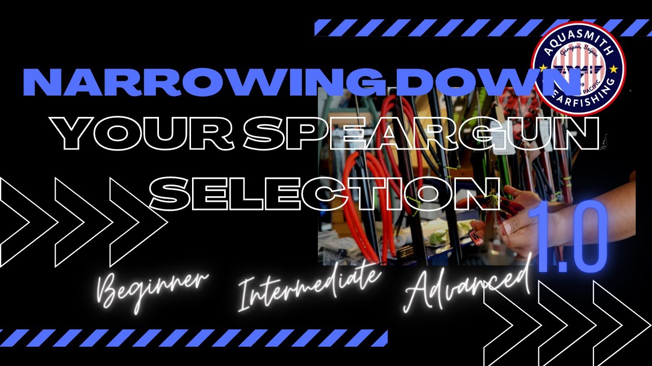 AQUASMITH's tweet card. Narrowing down your speargun selection