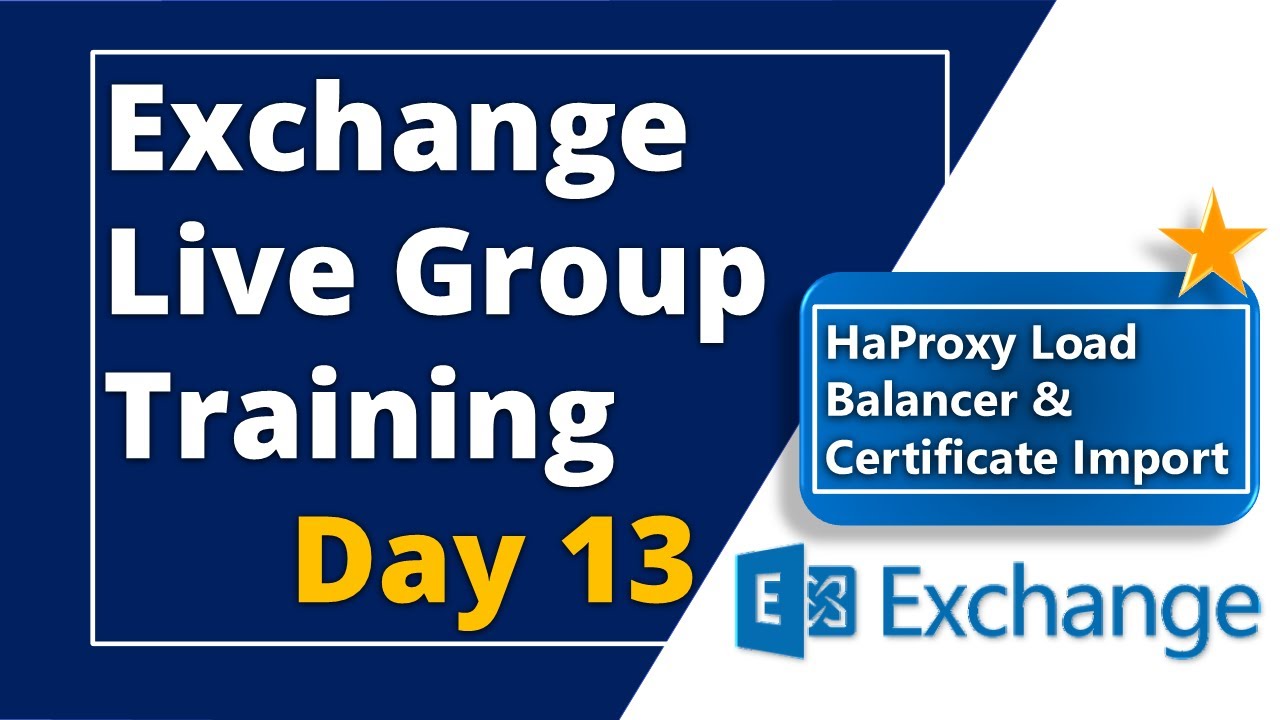 jack_techi's tweet card. Exchange Load Balancing with HAProxy | Certificate Export/Import