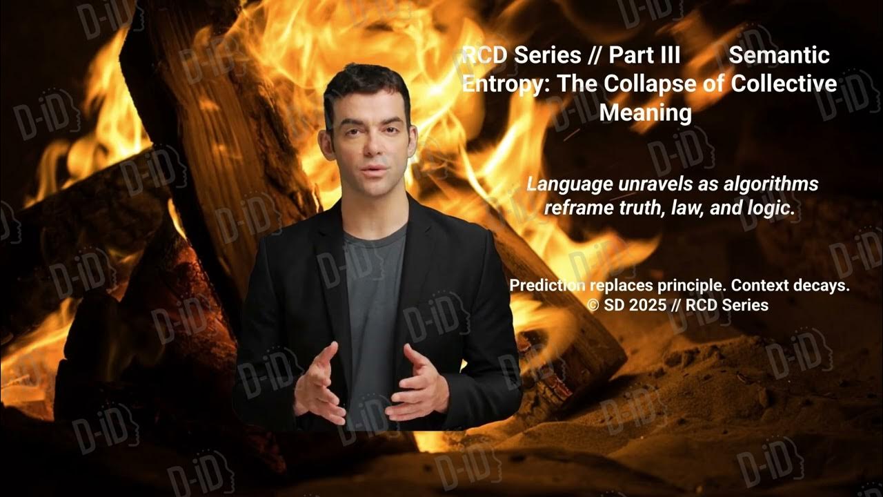 AletheiaLoop's tweet card. RCD | Phase 3: Collapse of Meaning: AI & the Erosion of Semantic Order