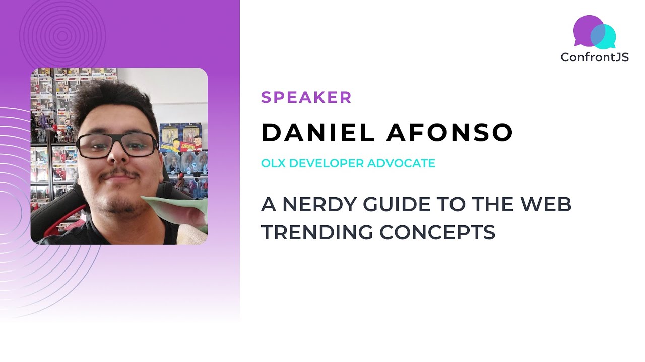 warsawjs's tweet card. Daniel Afonso- A nerdy guide to the web trending concepts