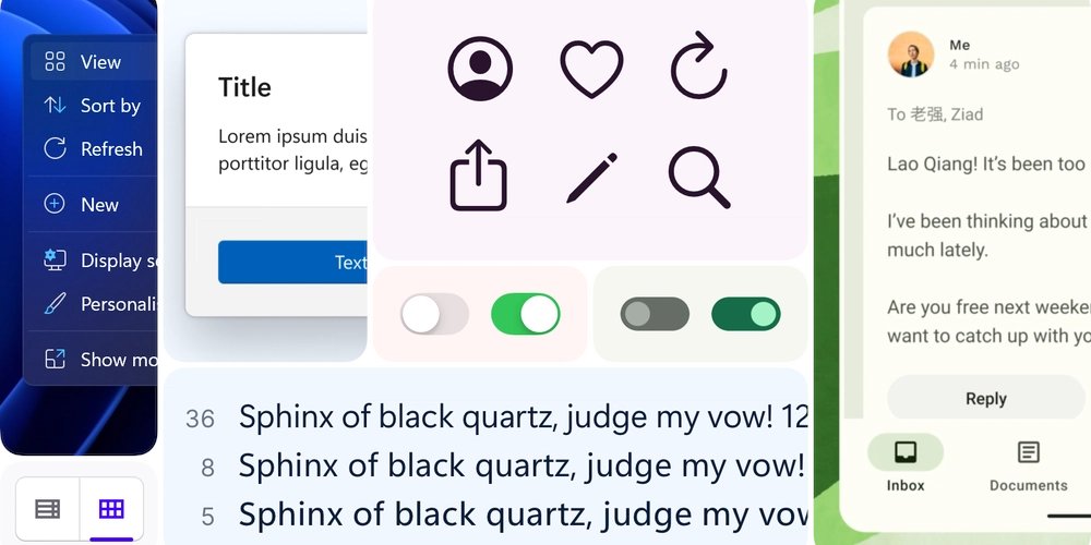 hullstack's tweet card. From outline icons to switch designs, the UIs of major OSes are all starting to...