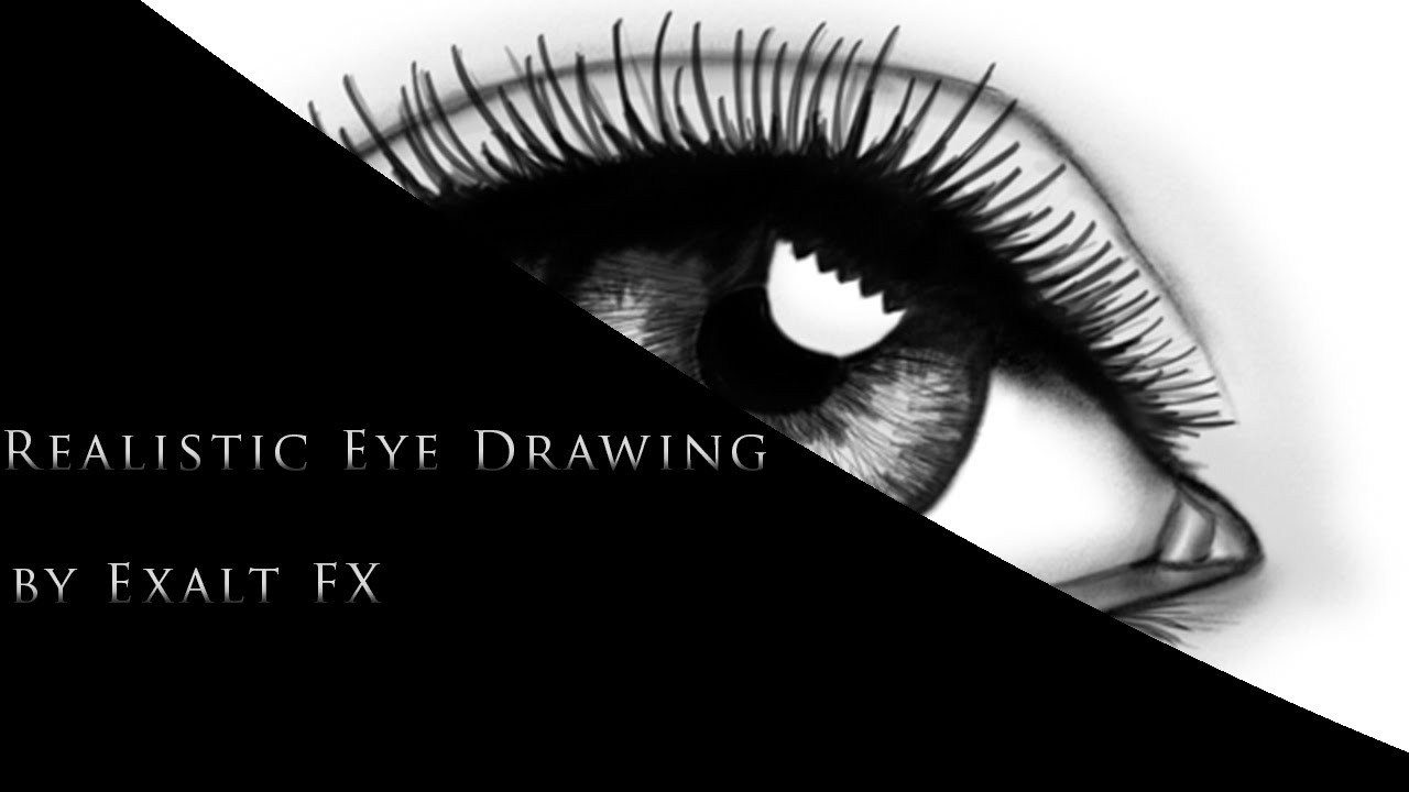 FunEdits's tweet card. Realistic Eye Drawing | By Exalt FX