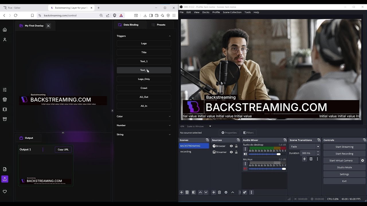 BackStreaming's tweet card. BACKSTREAMING HOW TO USE