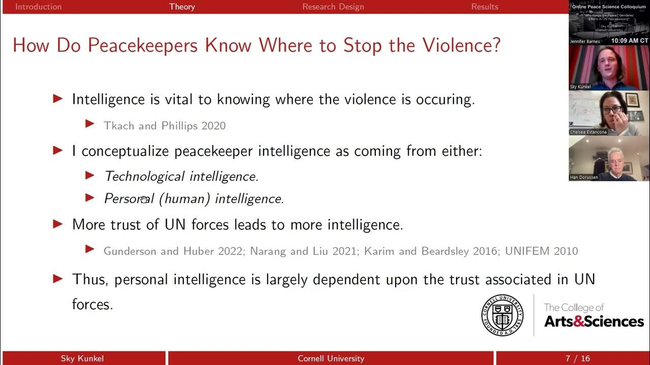 PSS_OPSC's tweet card. Kunkel: "Who Keeps the Peace? Gendered Effects in UN Peacekeeping"