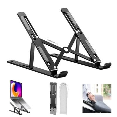 geekmonkeydotin's tweet card. Foldable Laptop Stand | Office Essentials | Travel Friendly Laptop Stand This Foldable Laptop Stand is suitable for most devices from 10-15.6 inches, Including all the laptops available in the...