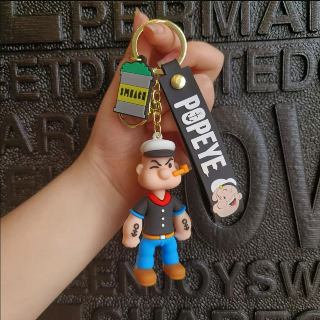 geekmonkeydotin's tweet card. Best Popeye 3D Silicon Keychain With Strap | Relive 90's Memory Popeye 3D Keychain with strap, Sailor tough-guy, hero and a legend. That's Popeye. An underdog with bulging forearms, a mean uppercut...