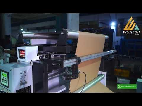 Webtech_group's tweet card. WEBTECH'S SERVO CONTROLLED REEL TO SHEET CUTTING MACHINE WITH 1 COLOR...