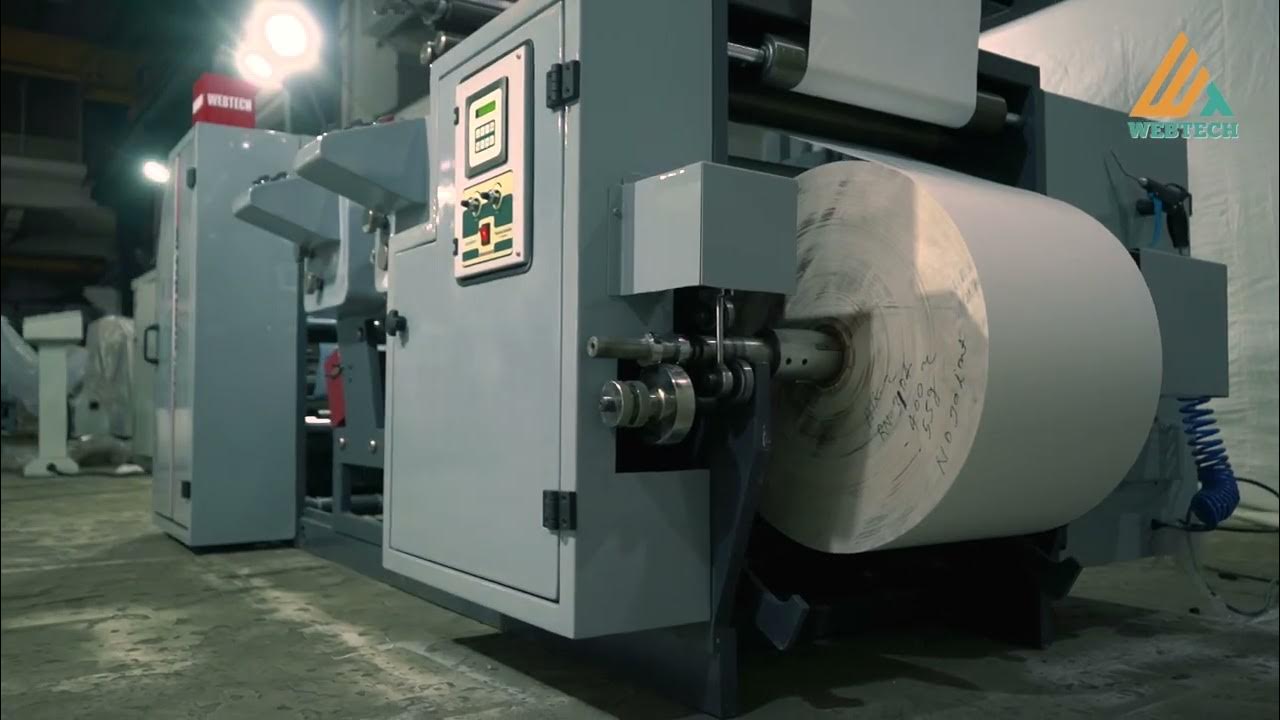 Webtech_group's tweet card. Unveiling India's First Thermal Roll Slitting Rewinding Machine with...