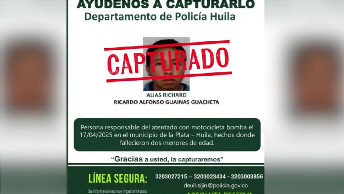 lafm's tweet card. Se trata de alias "Richard", quien ya fue judicializado y espera conocer el monto de la pena que pagará.