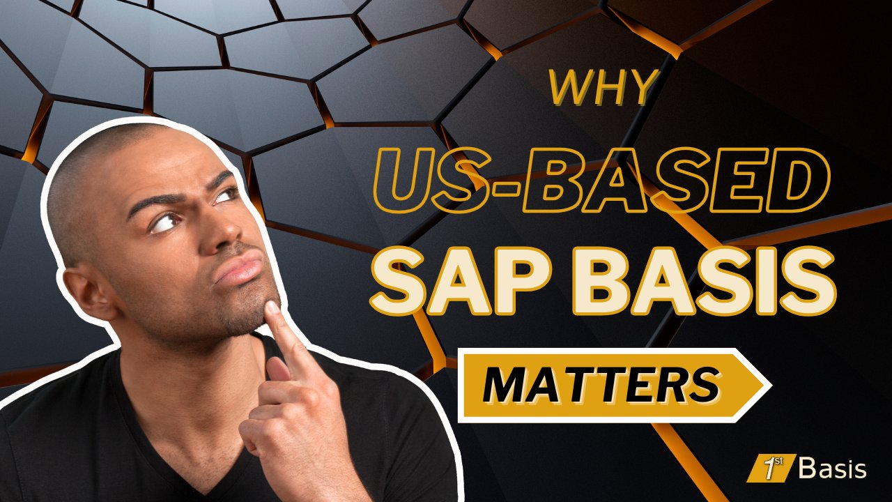 1stBasisWI's tweet card. US-based support isn’t just a preference—it’s a strategic advantage. Your SAP environment powers critical operations and any misstep in administration can lead to costly disruptions