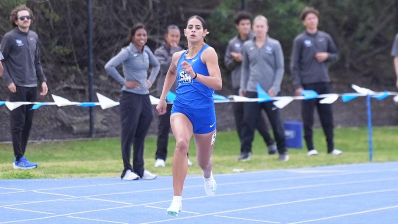 CSUSMxctf's tweet card. Rasha Badrani of the Cal State San Marcos women's track & field team placed ninth in the final of the 400-meter hurdles at the 2025 NCAA Division II Outdoor Track & Field Championships on Saturday at...