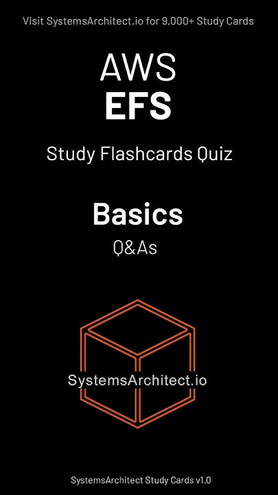 systemsarch's tweet card. AWS EFS - Flashcards (Basics) #devops #cloudcertification #aws #EFS...