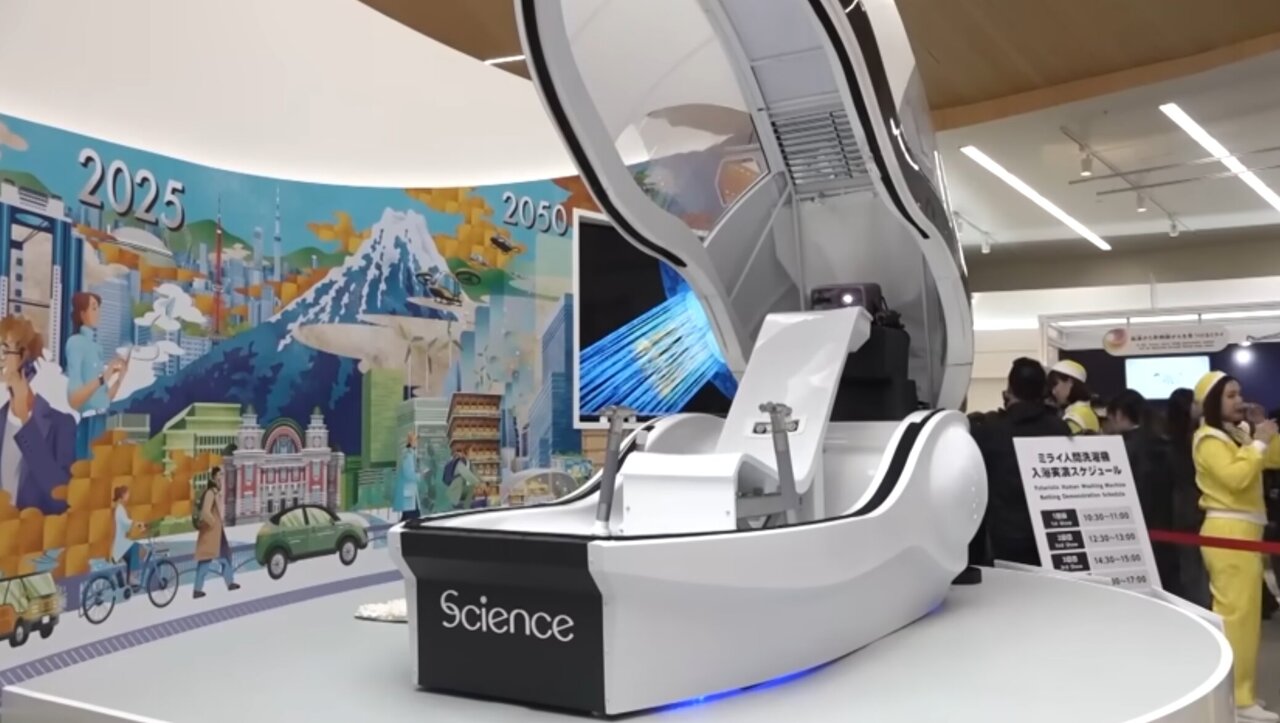 TechXplore_com's tweet card. After wowing World Expo visitors, a human washing machine is now on sale in Japan, a company spokesperson said Friday.