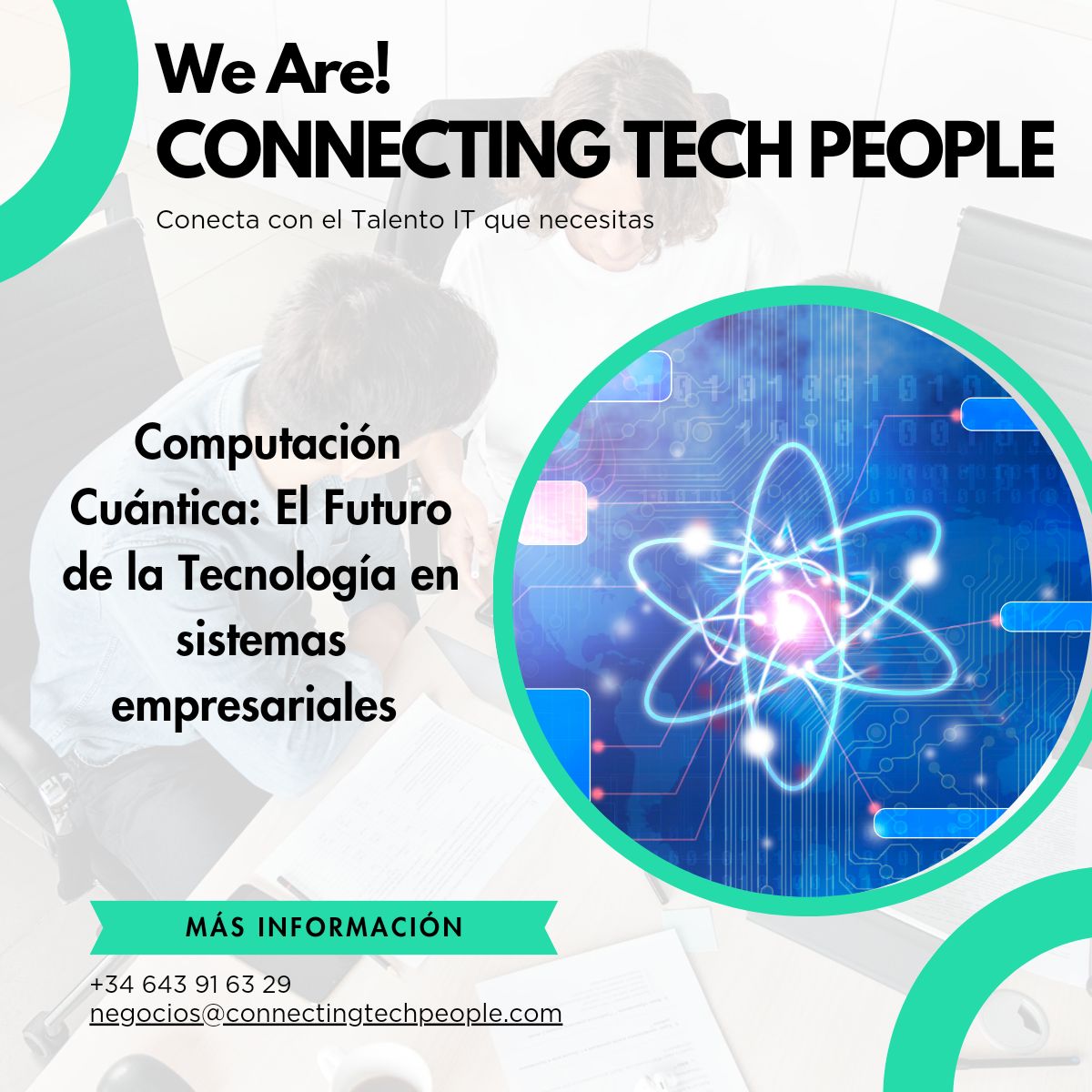 connectingtechp's tweet card. Computación Cuántica: El Futuro de la Tecnología en sistemas empresariales La computación cuántica es una rama emergente de la tecnología que utiliza principios de la mecánica cuántica para realizar...