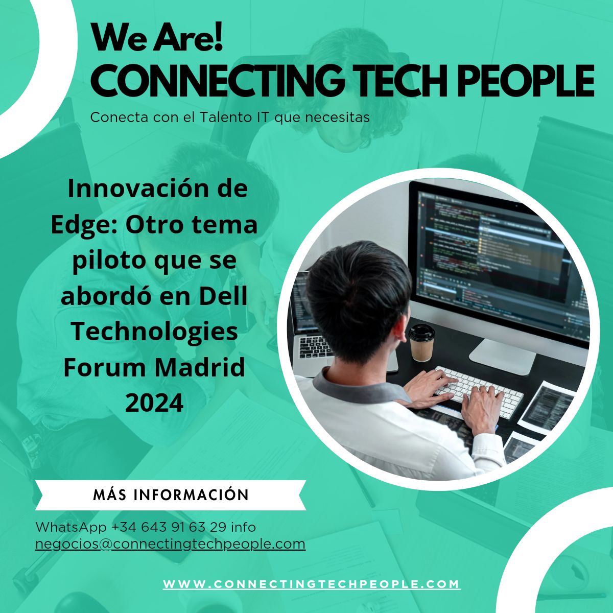 connectingtechp's tweet card. Innovación de Edge: Otro tema piloto que se abordó en Dell Technologies Forum Madrid 2024 La innovación en el Edge está redefiniendo cómo las empresas recopilan, procesan y utilizan datos en tiempo...