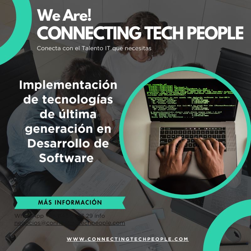 connectingtechp's tweet card. Implementación de tecnologías de última generación en Desarrollo de Software La implementación de tecnologías de última generación en el desarrollo de software ha transformado radicalmente la manera...